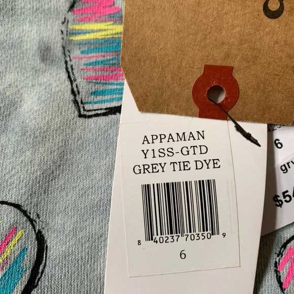 APPAMAN girls slouchy sweatshirt 80% gray cotton distressed style sweats… - Picture 2 of 14